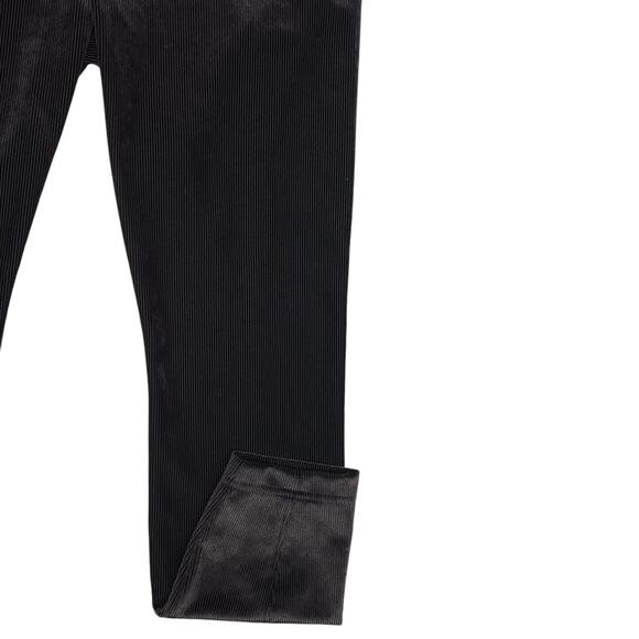 White House Black Market Leggings Womens 10 Short Black Corduroy Stretch Runway - Picture 6 of 12